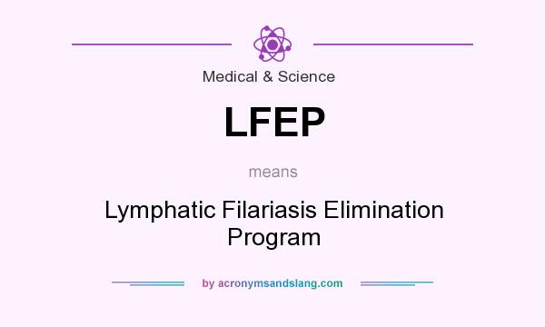 What does LFEP mean? It stands for Lymphatic Filariasis Elimination Program