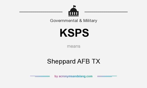 What does KSPS mean? It stands for Sheppard AFB TX