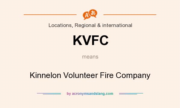 What does KVFC mean? It stands for Kinnelon Volunteer Fire Company