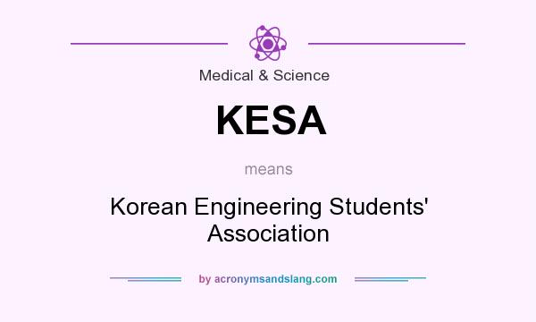 What does KESA mean? It stands for Korean Engineering Students` Association
