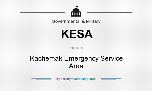 What does KESA mean? It stands for Kachemak Emergency Service Area