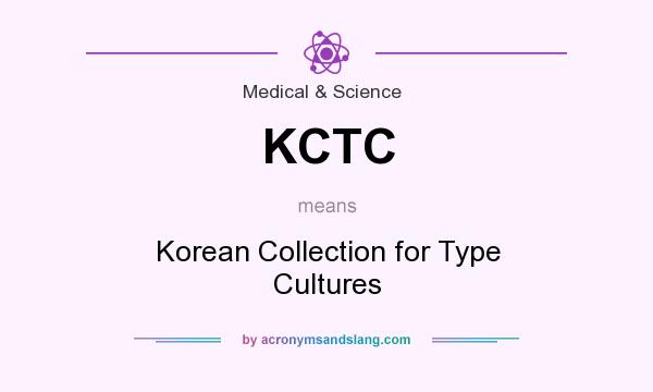 What does KCTC mean? It stands for Korean Collection for Type Cultures