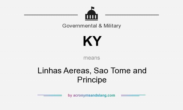 What does KY mean? It stands for Linhas Aereas, Sao Tome and Principe