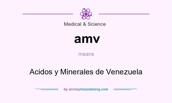 What does amv mean? It stands for Acidos y Minerales de Venezuela