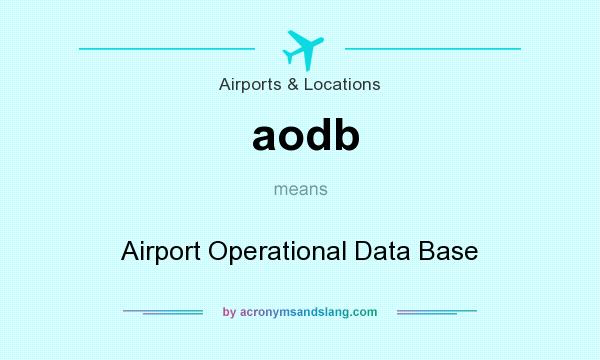 What does aodb mean? It stands for Airport Operational Data Base