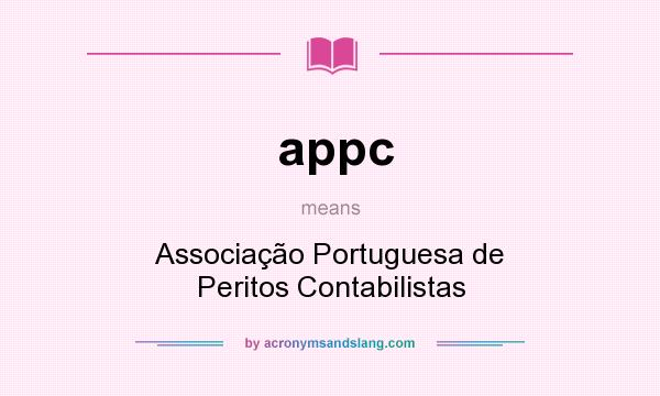 What does appc mean? It stands for Associação Portuguesa de Peritos Contabilistas