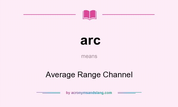 What does arc mean? It stands for Average Range Channel