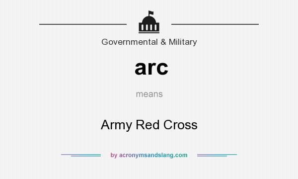 What does arc mean? It stands for Army Red Cross