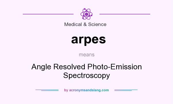 What does arpes mean? It stands for Angle Resolved Photo-Emission Spectroscopy
