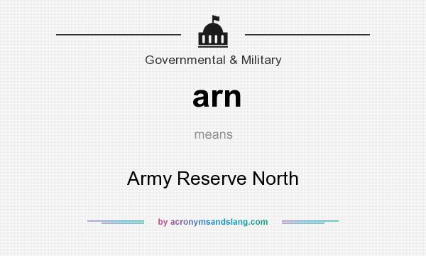 What does arn mean? It stands for Army Reserve North