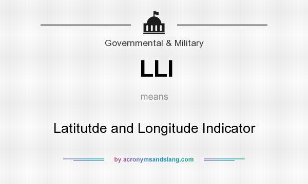 What does LLI mean? It stands for Latitutde and Longitude Indicator