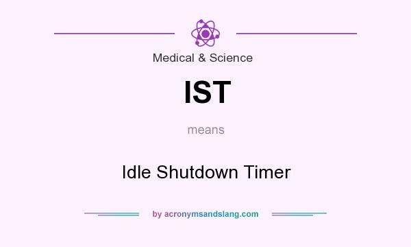 What does IST mean? It stands for Idle Shutdown Timer