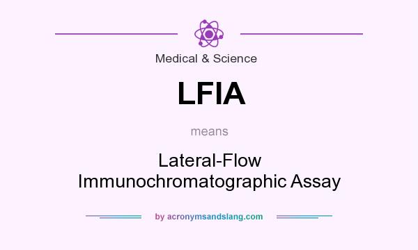What does LFIA mean? It stands for Lateral-Flow Immunochromatographic Assay