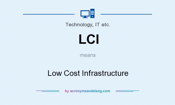 What does LCI mean? It stands for Low Cost Infrastructure