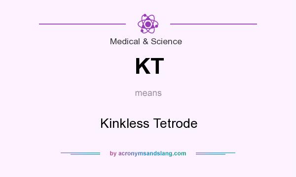 What does KT mean? It stands for Kinkless Tetrode