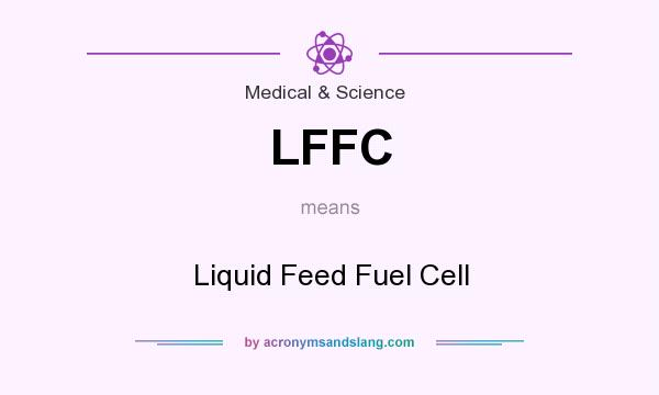 What does LFFC mean? It stands for Liquid Feed Fuel Cell
