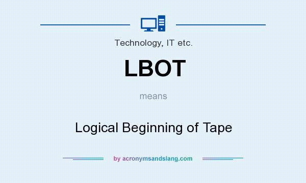 What does LBOT mean? It stands for Logical Beginning of Tape