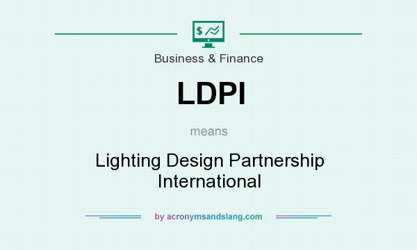 What does LDPI mean? It stands for Lighting Design Partnership International