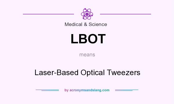What does LBOT mean? It stands for Laser-Based Optical Tweezers