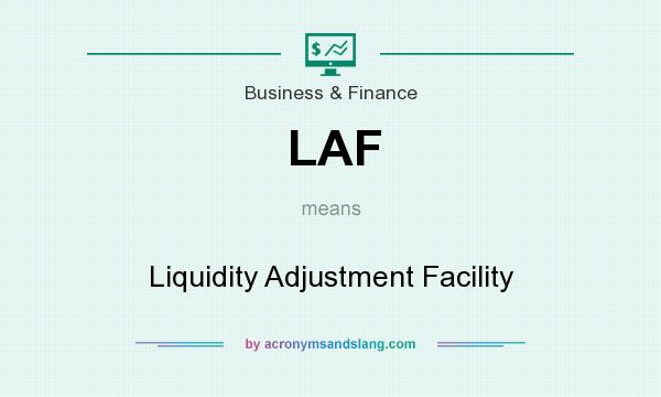 What does LAF mean? It stands for Liquidity Adjustment Facility