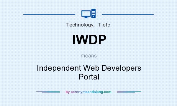 What does IWDP mean? It stands for Independent Web Developers Portal