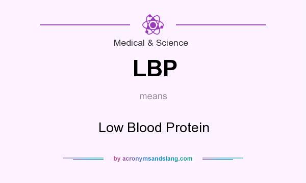 What does LBP mean? It stands for Low Blood Protein