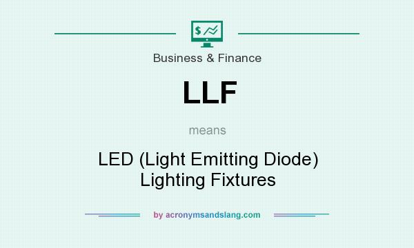 What does LLF mean? It stands for LED (Light Emitting Diode) Lighting Fixtures