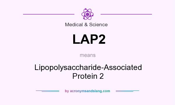 What does LAP2 mean? It stands for Lipopolysaccharide-Associated Protein 2