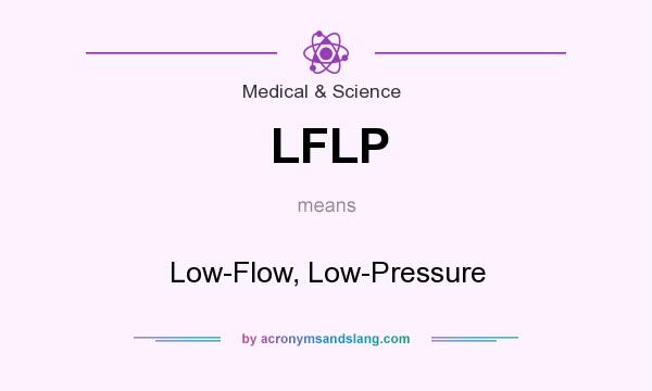 What does LFLP mean? It stands for Low-Flow, Low-Pressure