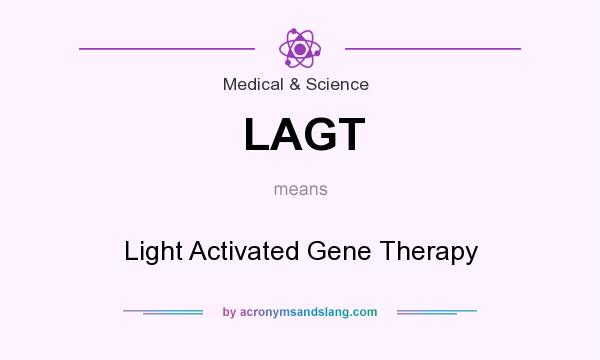 What does LAGT mean? It stands for Light Activated Gene Therapy