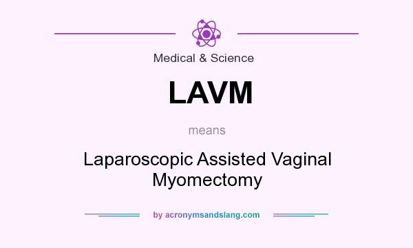 What does LAVM mean? It stands for Laparoscopic Assisted Vaginal Myomectomy