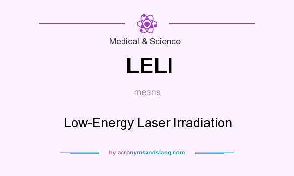 What does LELI mean? It stands for Low-Energy Laser Irradiation
