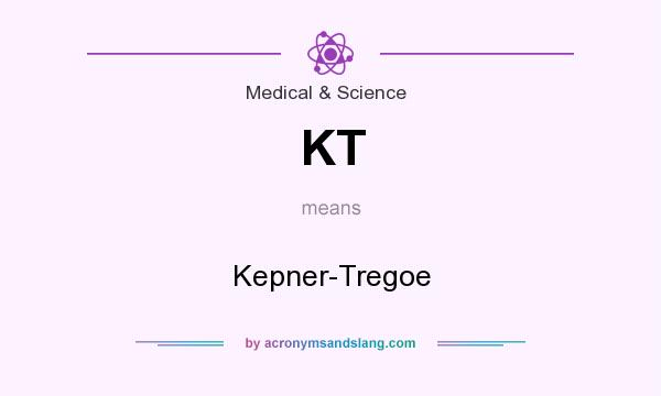 What does KT mean? It stands for Kepner-Tregoe