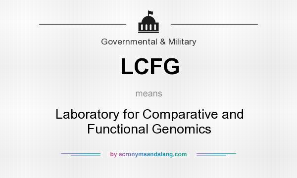 What does LCFG mean? It stands for Laboratory for Comparative and Functional Genomics