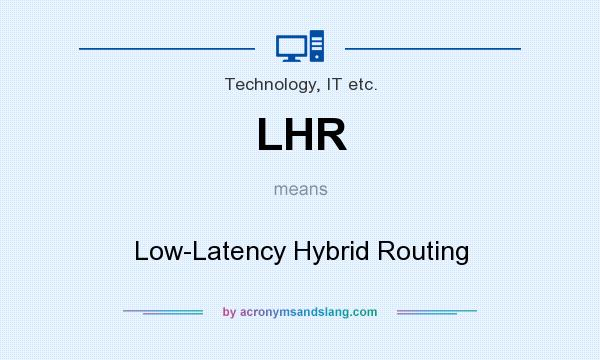 What does LHR mean? It stands for Low-Latency Hybrid Routing