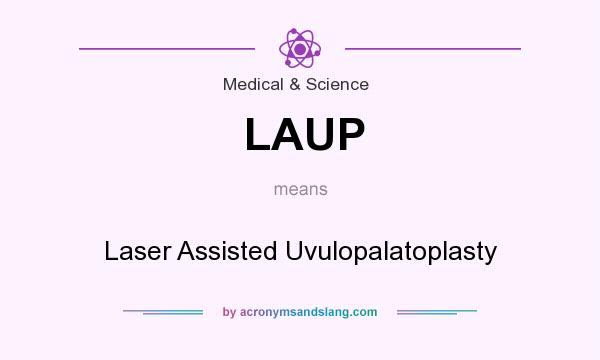 What does LAUP mean? It stands for Laser Assisted Uvulopalatoplasty