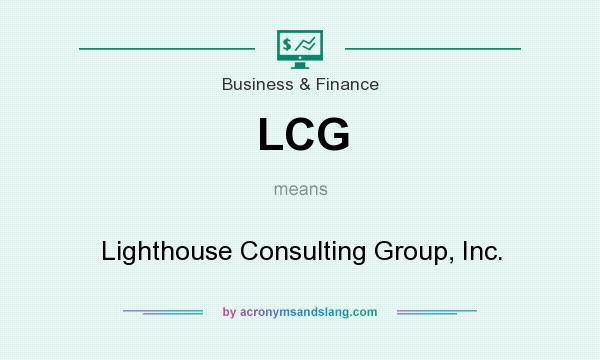 What does LCG mean? It stands for Lighthouse Consulting Group, Inc.