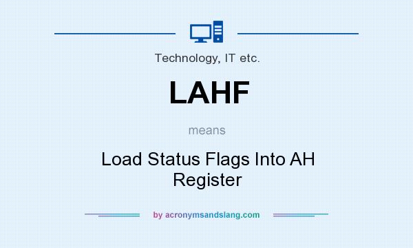 What does LAHF mean? It stands for Load Status Flags Into AH Register