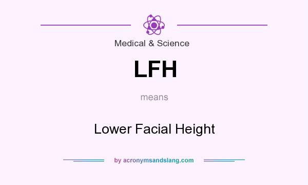 What does LFH mean? It stands for Lower Facial Height