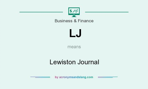 What does LJ mean? It stands for Lewiston Journal