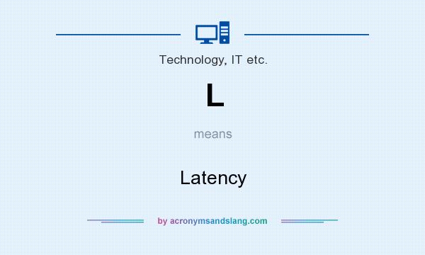 What does L mean? It stands for Latency