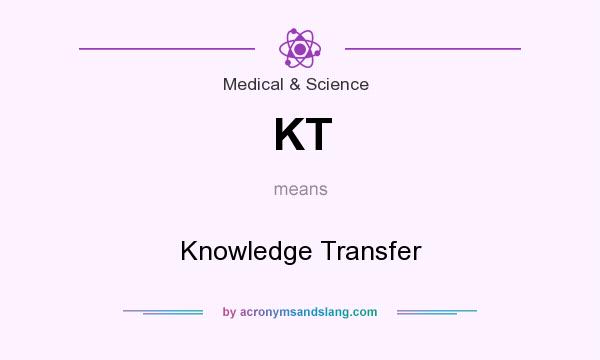 What does KT mean? It stands for Knowledge Transfer