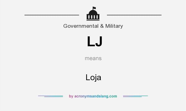 What does LJ mean? It stands for Loja