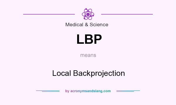 What does LBP mean? It stands for Local Backprojection