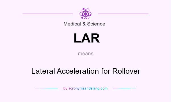 What does LAR mean? It stands for Lateral Acceleration for Rollover