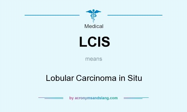 What does LCIS mean? It stands for Lobular Carcinoma in Situ