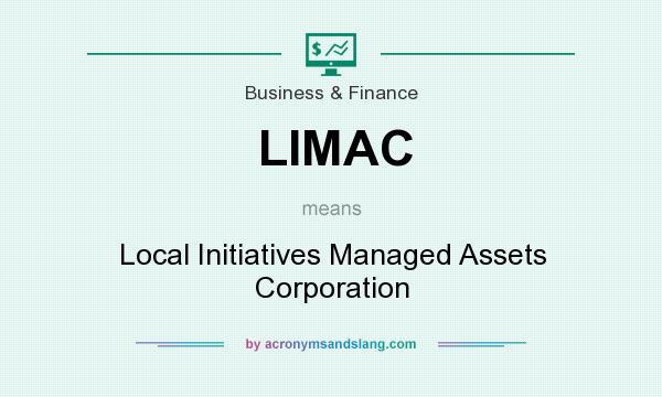What does LIMAC mean? It stands for Local Initiatives Managed Assets Corporation