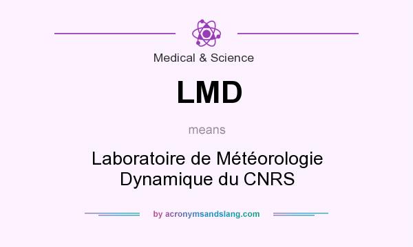 What does LMD mean? It stands for Laboratoire de Météorologie Dynamique du CNRS
