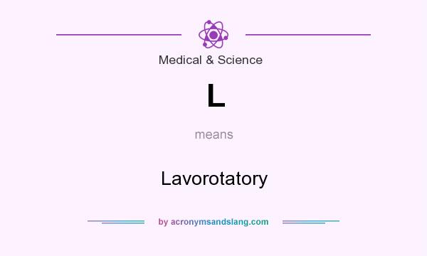 What does L mean? It stands for Lavorotatory