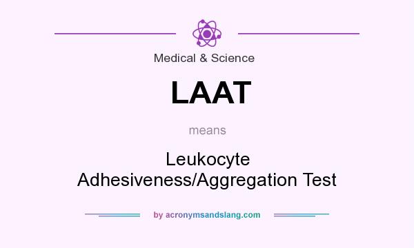 What does LAAT mean? It stands for Leukocyte Adhesiveness/Aggregation Test